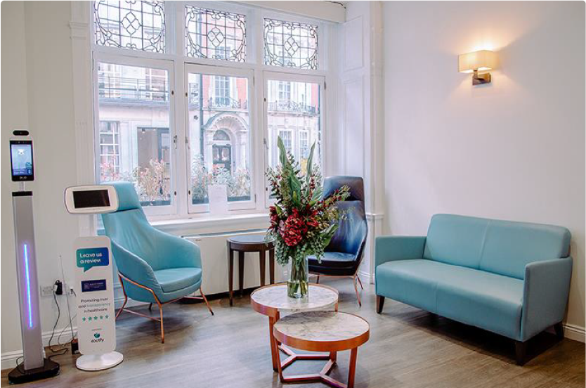 Harley Street Hospital reception area
